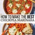 Pin image 3 for chickpea marinara.