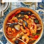 pin image 1 for cioppino seafood stew.