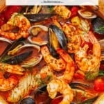 pin image 2 for cioppino seafood stew.