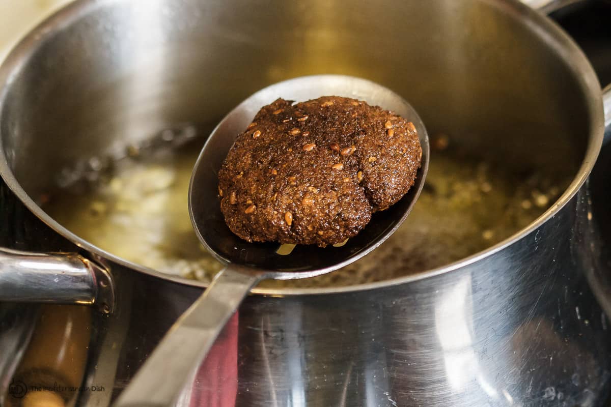 One fried falafel