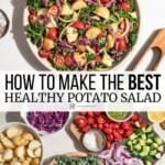 Pin image 3 for healthy potato salad.