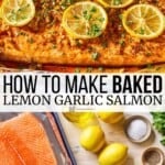 Lemon Garlic Salmon pin image 3