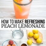 Pin image 3 for peach lemonade.