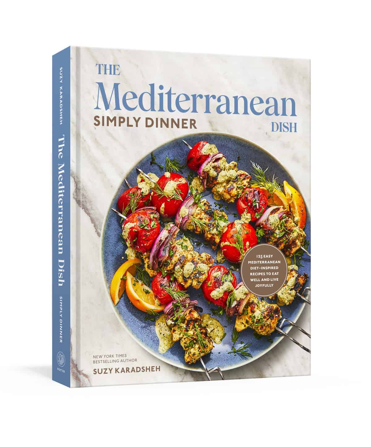 3-D photo of the cover of The Mediterranean Dish: Simply Dinner Cookbook