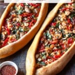 pin image 1 for vegetarian turkish pide.