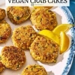 Pin image 2 for vegan crab cakes.