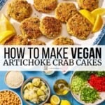 Pin image 3 for vegan crab cakes.