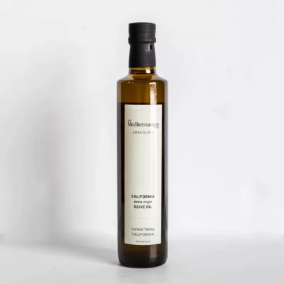 arbequina olive oil from the mediterranean dish.